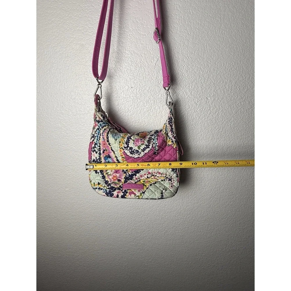Vera Bradley Wildflower Paisley hobo Bag Pink Floral Hobo Purse Small